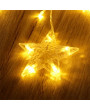 Iris Csillag alakú fix fényű/2,5m/meleg fehér/12db LED-es USB-s fénydekoráció