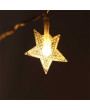 Iris Csillag alakú fix fényű/3m/meleg fehér/20db LED-es/3xAA elemes fénydekoráció
