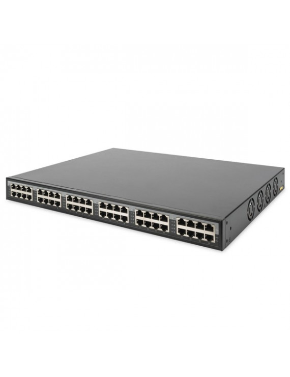 DIGITUS 10G Ethernet 24 port PoE+ 802.3af/at 370W tápfeladó