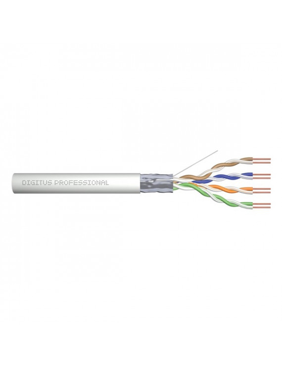 DIGITUS CAT5e F/UTP 100MHz Eca PVC 305m árnyékolt dobozos szürke fali kábel