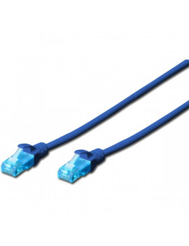 DIGITUS CAT5e U/UTP PVC 1m kék patch kábel