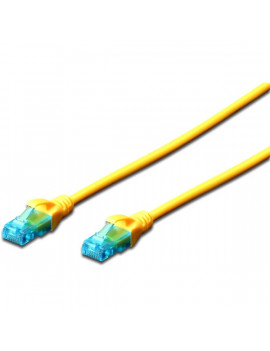 DIGITUS CAT5e U/UTP PVC 3m sárga patch kábel