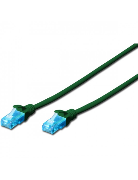 DIGITUS CAT5e U/UTP PVC 3m zöld patch kábel