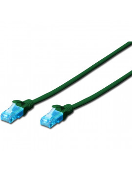 DIGITUS CAT5e U/UTP PVC 5m zöld patch kábel