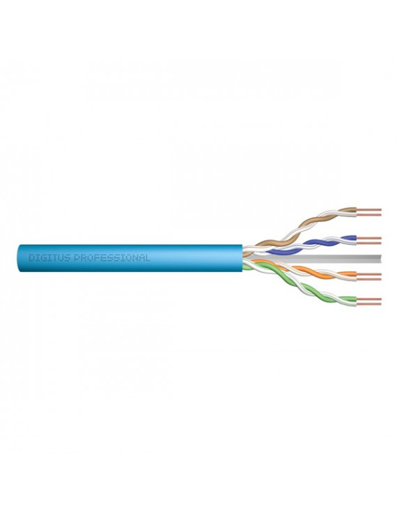 DIGITUS CAT6A U/UTP 500MHz Eca LSZH 305m dob kék fali kábel