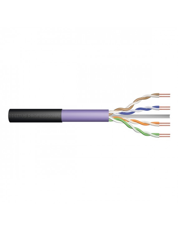 DIGITUS CAT6 U/UTP 250MHz Eca LSZH 500m dob lila földkábel