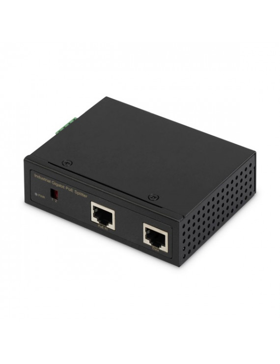 DIGITUS Gigabit PoE++ (max 95W) DIN sínre szerelhető ipari tápleválasztó