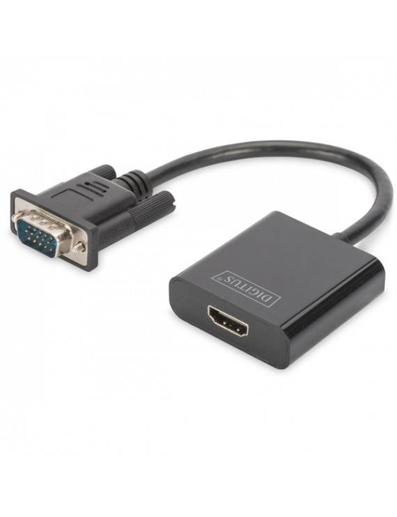 DIGITUS VGA apa -> HDMI anya adapter audio kábellel