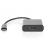DIGITUS fekete USB 3.0 Type C - HDMI (4K@30Hz) adapter