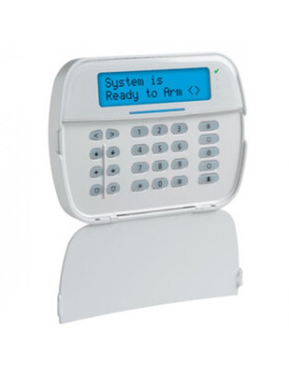 DSC HS2LCDRF8EE1/NEO Szöveges kezelő/F1-F5 funkcióbillentyűvel/beépített vevő/PowerG 868 MHz