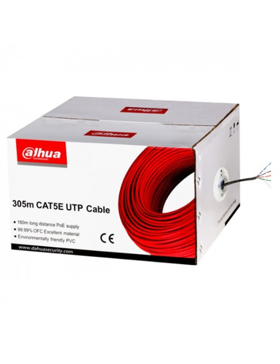 Dahua PFM920I-5EUN 305m, réz, PVC, árnyékolatlan, 4x2xAWG24 Cat.5E (U/UTP) fali kábel