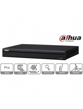 Dahua NVR5216-4KS2 16 csatorna/H265/320Mbps rögzítés/2x Sata hálózati rögzítő(NVR)