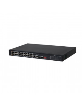 Dahua PFS3226-24ET-240 24x 10/100 (PoE 240W)+2x 100/1000 Uplink/SFP combo Uplink PoE switch