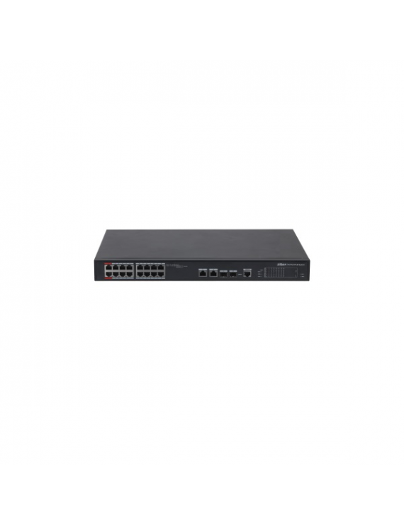 Dahua PFS4218-16ET-240-V3 16x 10/100(HighPoE(1,2)/PoE/PoE+ 240W)+2x gigabit/ SFP combo uplink menedzselhető PoE switch