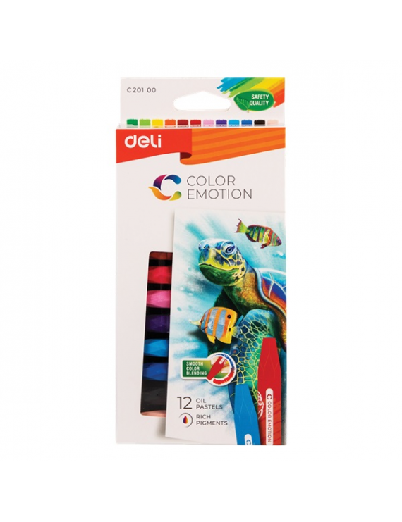 Deli Color Emotion 12db/csomag olajpasztellkréta