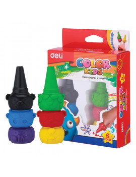 Deli Color Kids 6db-os vegyes színű zsírkréta készlet
