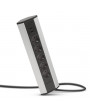 Delight 20485 alumínium 5-ös sarokelosztó + 2 USB-A port