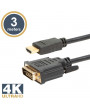 Delight 3m 4K HDMI - DVI-D kábel