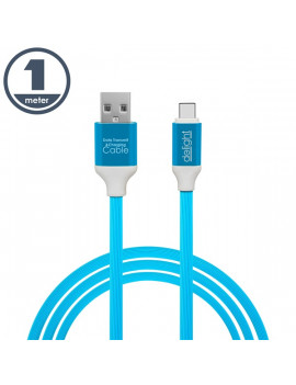 Delight USB Type-C 2,1A 1m kék adatkábel
