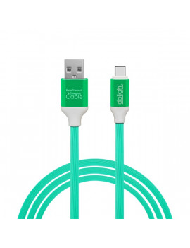 Delight USB Type-C 2,1A 1m zöld adatkábel