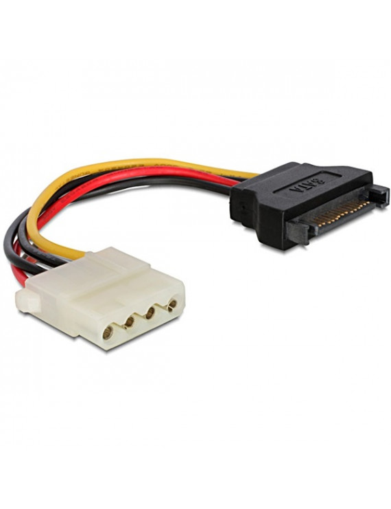 Delock 60115 15 tűs SATA (apa) – 4 tűs Molex (anya) 12 cm-es hálózati adapter