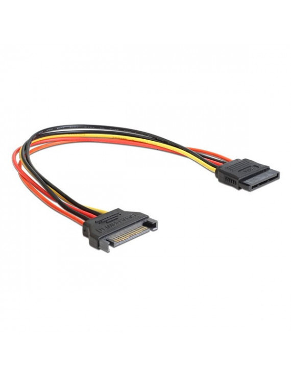 Delock 60131 SATA 15 Pin apa > SATA 15 Pin anya 30 cm hosszabbító tápkábel