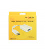 Delock 61766 fehér adapter displayport apa > VGA 15 pin anya
