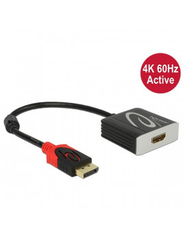 Delock 62734 Displayport 1.2-apa > HDMI-anya 4K 60 Hz aktív adapter