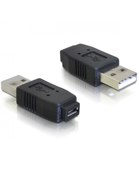 Delock 65029 USB micro-A+B anya - USB2.0-A apa adapter