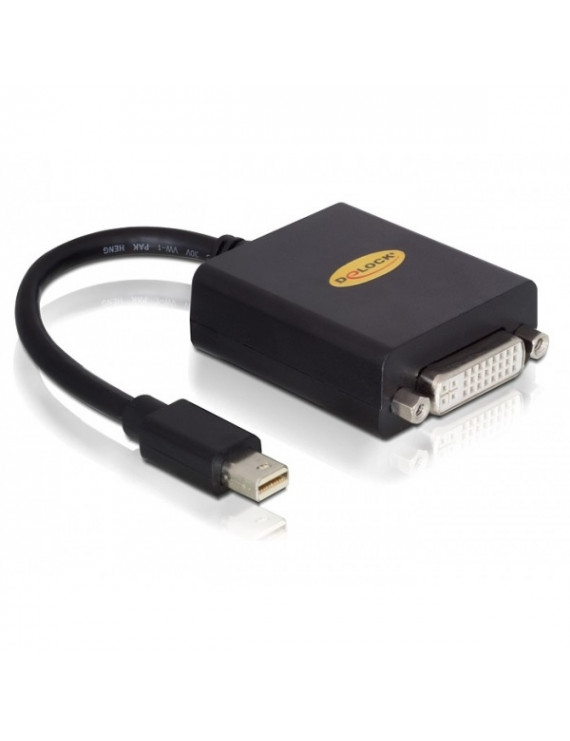 Delock 65098 fekete adapter mini displayport apa > DVI 24+5 pin anya