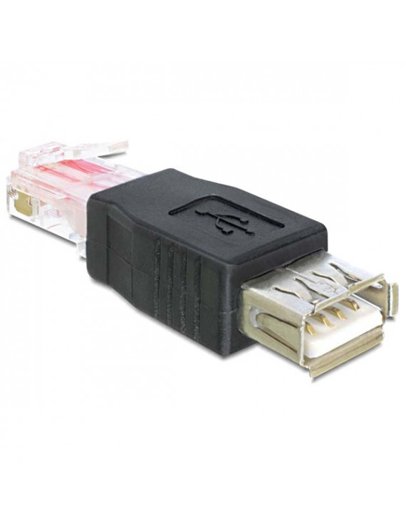 Delock 65234 USB-A anya > RJ45 apa fekete adapter