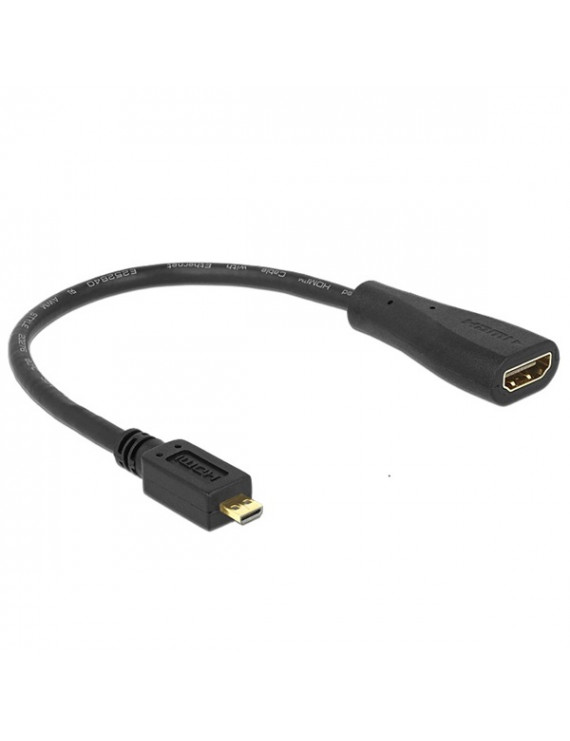 Delock 65391 High Speed HDMI micro D apa > A anya HDMI kábel adapter Ethernettel