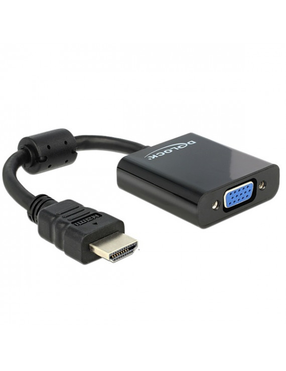 Delock 65512 HDMI apa > VGA anya fekete adapter