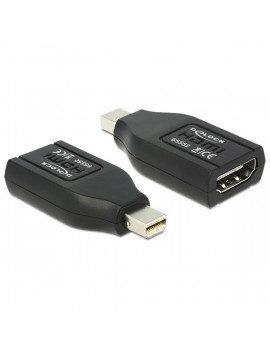 Delock 65552 fekete adapter mini displayport apa > HDMI anya