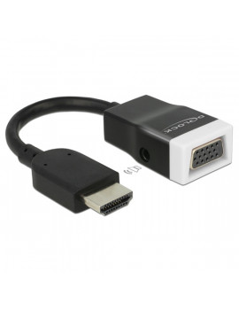 Delock 65587  HDMI-A dugó > VGA hüvely audióval adapter