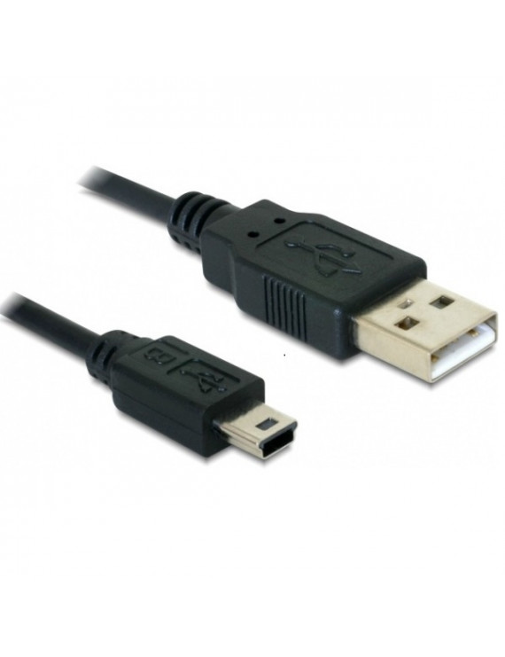 Delock 82273 USB 2.0-A > USB mini-B 5 pin 1 m apa / apa kábel