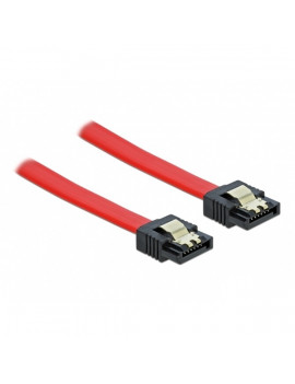 Delock 82677 SATA 6Gbps 50cm egyenes-egyenes piros kábel