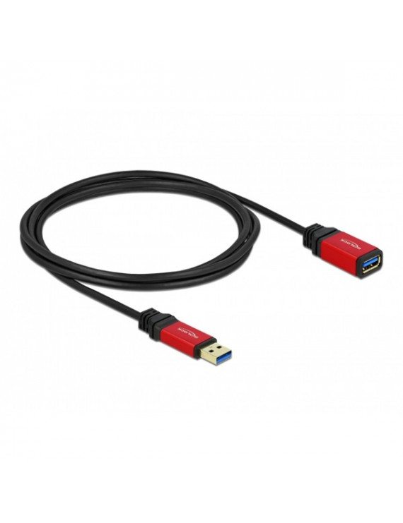Delock 82753 USB 3.0-A apa/anya 2m hosszabbító prémium kábel