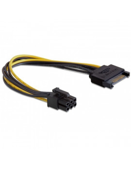 Delock 82924 SATA 15 pin > 6 pin PCI Expressz tápkábel