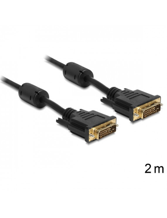 Delock 83190 2 méter DVI 24+1 pin apa/apa kábel