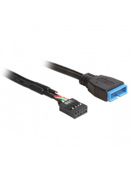Delock 83281 USB 2.0 pin fejes anya > USB 3.0 pin fejes apa kábel