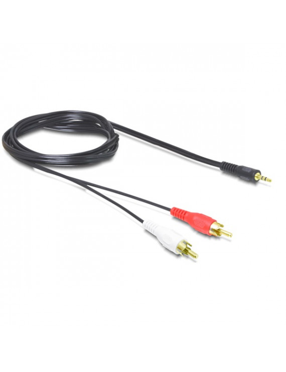 Delock 84000 jack 3,5mm apa > 2xRCA apa 1,5m kábel