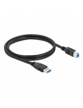 Delock 85066 USB 3.0-A > USB-B apa/apa 1m fekete kábel