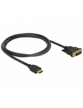 Delock 85652 HDMI - DVI 24+1 1m kétirányú kábel