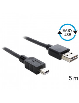 Delock 83365 EASY-USB 2.0 -A apa > USB 2.0 mini apa 5 m kábel