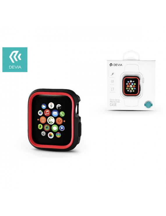 Devia ST323850 Dazzle Apple Watch 4 40mm fekete/piros védőtok