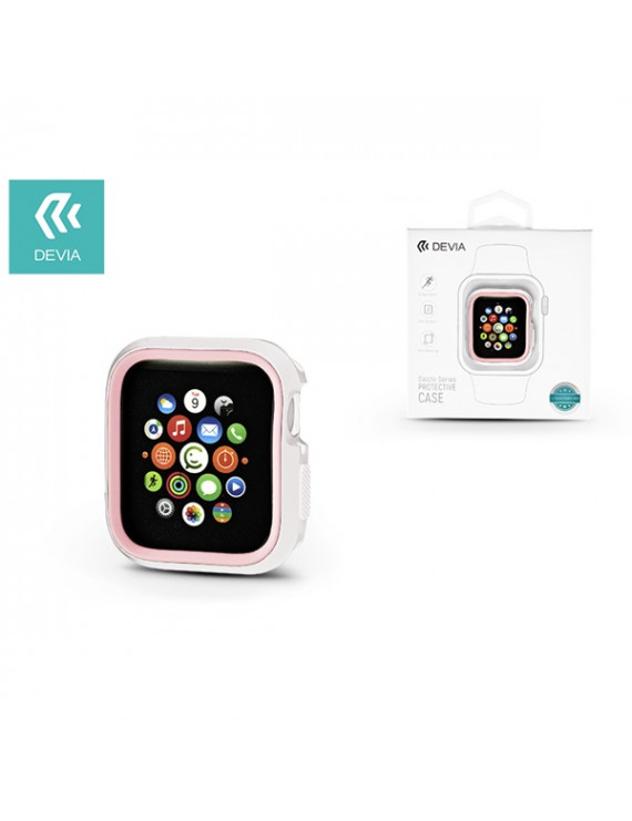 Devia ST323928 Dazzle Apple Watch 4 44m fehér/rózsaszín védőtok