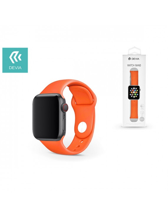 Devia ST324895 Devia 44mm iWatch narancssárga óraszíj