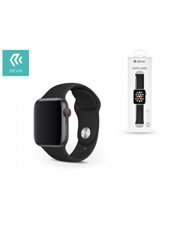 Devia ST324963 Devia 44mm iWatch fekete óraszíj