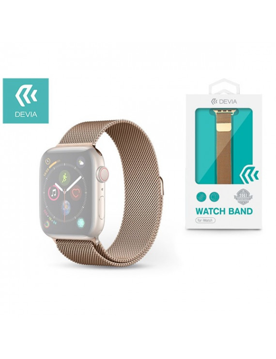 Devia ST325069 Apple Watch arany fém óraszíj